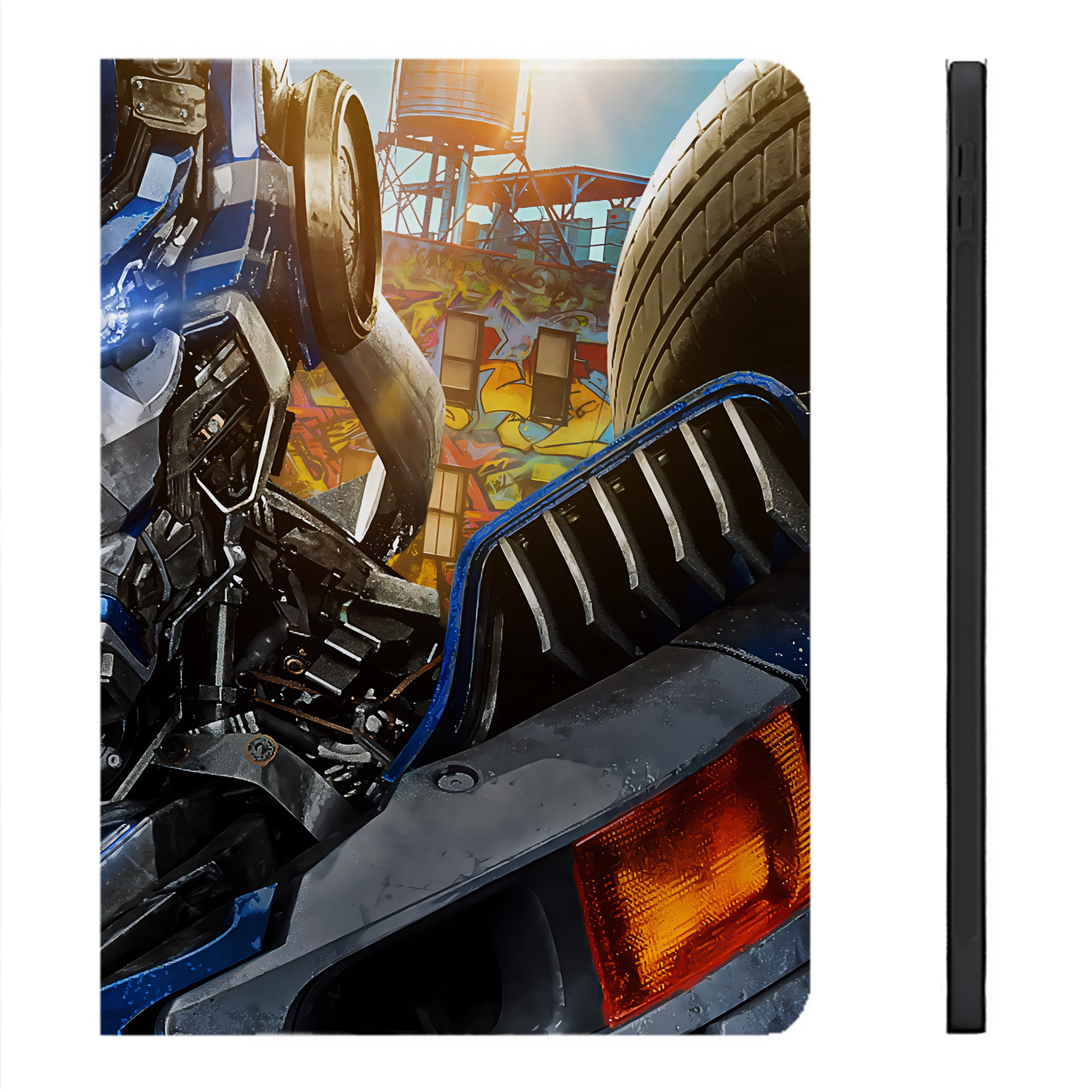 （画像用） Transformers トランスフォーマー IPadケース ペンホルダー付き ブックスタイルデザイン
